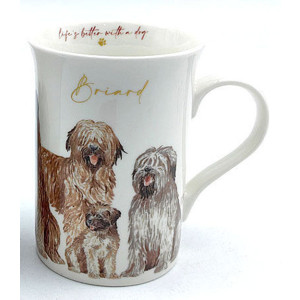 Briard Dogs Muddy Paws New Bone China Tea Coffee Mug
