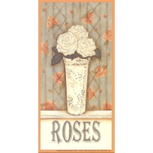 Shabby Roses 3.5 x 7 Print