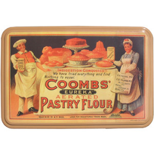 Coombs Pastry Flour Tin Nostalgic Reproduction Storage