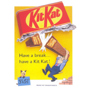 Kit Kat Have A Break Nostalgic Postcard