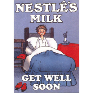 Nestles Milk Get Well Soon Nostalgic Postcard