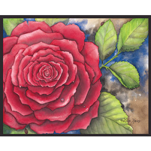 Red Rose & Ladybird 8 x 10 Print