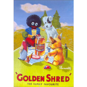 Golden Shred Golliwog Nostalgic Postcard