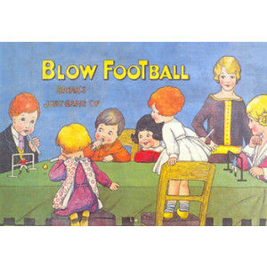 Blow Football Game Nostalgic Postcard