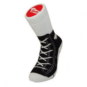 Unisex Black Sneaker Print Socks Adult Size 5-11