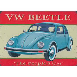 VW Beetle Car Greeting Card by Martin Wiscombe