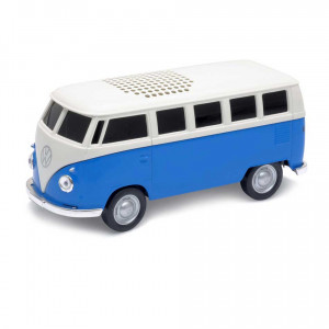 VW Volkswagen T1 Bus Kombivan Die Cast Bluetooth Speaker Blue