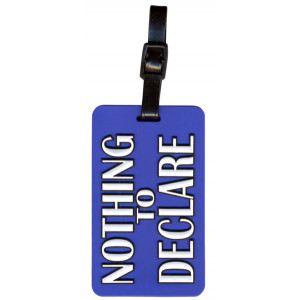 Nothing To Declare Suitcase Bag Luggage Tag