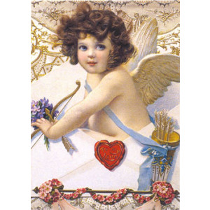 Angel To My Love Nostalgic Postcard