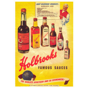 Holbrooks Famous Sauces Nostalgic Postcard
