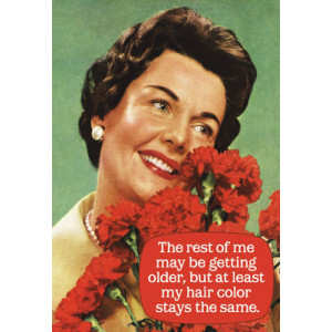 The Rest of Me May Be Getting Older Retro Greeting Card  