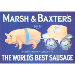 Marsh & Baxters Pig Nostalgic  Postcard