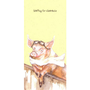 Flying Pig Greeting Card By Anna Danielle