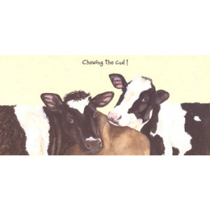 Cows Greeting Card by Anna Danielle