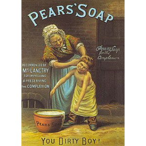 Pears Soap You Dirty Boy Nostalgic Postcard