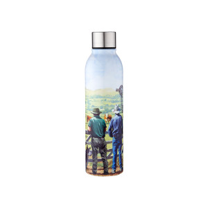 Observing The Herd Cattle Cows Stainless Steel Drink Water Bottle