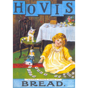 Hovis Bread Girl & Cat Nostalgic Postcard