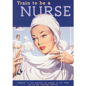 Train To Be A Nurse Postcard
