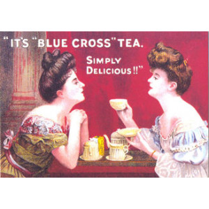 Blue Cross Tea Nostalgic Postcard