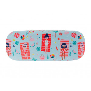 Beach Babes Glasses Case and Eyeglasses Cleaning Cloth 