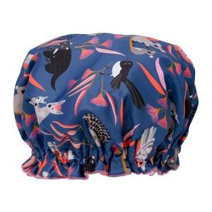 Ladies Girls Elasticised Shower Cap Aussie Animals Design Australian Made 