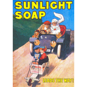 Sunlight Soap Car Nostalgic Postcard