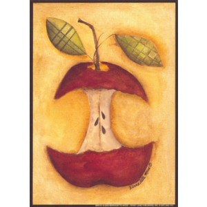 Country Apple Core 5 x 7 Print