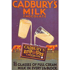 Cadburys Glass & a Half Nostalgic Postcard