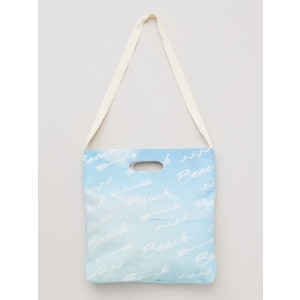Beach Fashion Sky Blue Canvas Shoulder Carry Bag