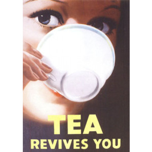 Tea Revives You Nostalgic Postcard