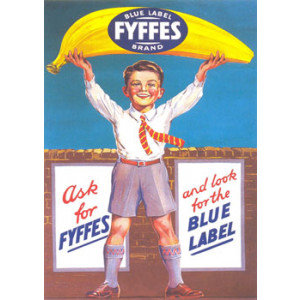 Blue Label Fyffes Brand Nostalgic Postcard