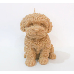 Cavoodle Sculptural Scented Candle Australian Made - Light Brown