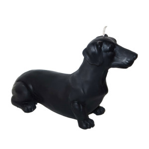 Dachshund Sculptural Scented Candle Australian Made - Black