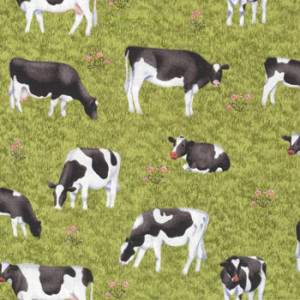 Cows Buttercup Farm Makower Quilt Fabric