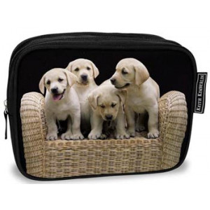Labrador Puppies Dogs Cosmetic Bag 