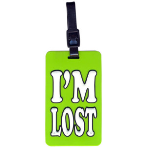 I'm Lost Suitcase Bag Luggage Tag 