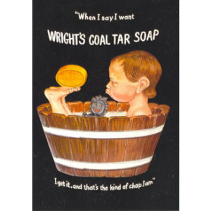 Wrights Coal Tar Soap Postcard