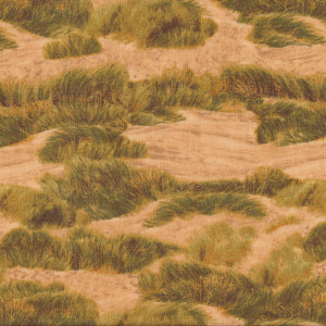 Golden Sand Dunes Beach Landscape Quilt Fabric