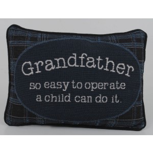 Grandfather Tapestry Word Cushion