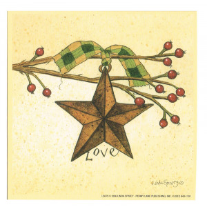 Love Star Design 5 x 5 Print