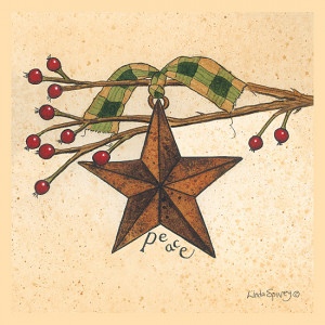 Peace Star Design 5 x 5 Print