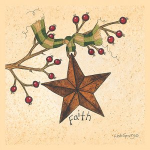 Faith Star Design 5 x 5 Print