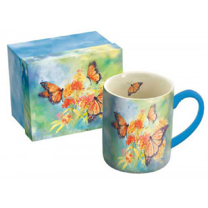 Majestic Monarch Butterflies Ceramic Coffee Mug 