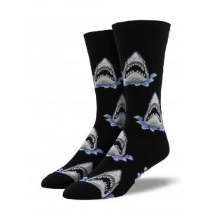 mens-sock-shark-black