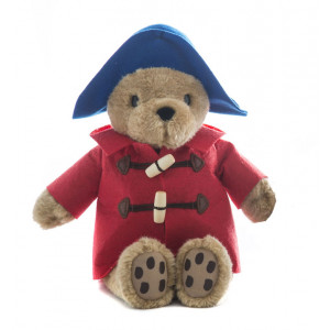 Paddington Bear Sitting 21cm Blue Hat With Red Coat Soft Toy