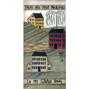 There Are Many Mansions In My Fathers House 3.5 x 7 Print