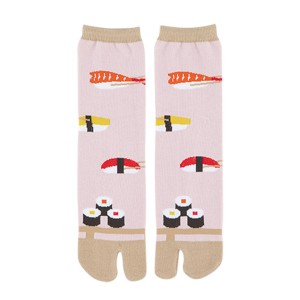 Japanese Sushi on Pink Unisex Split Toe Tabi Socks 