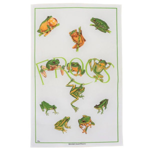 Assorted Green Frogs 100% Cotton Kitchen Tea Towel