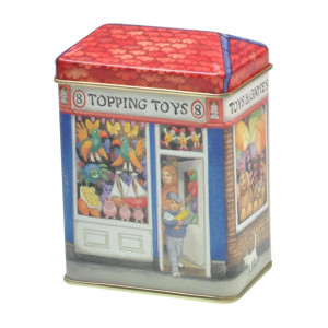Small Decorative Storage Tin Collectable Childrens Toy Shop