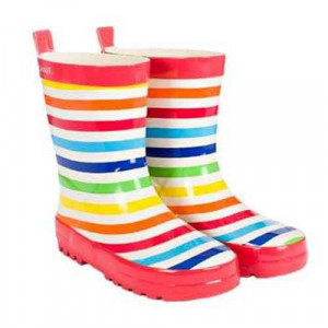 Skeanie Kids Toddler Colourful Rainbow Stripe Wellies Rainboots Gumboots